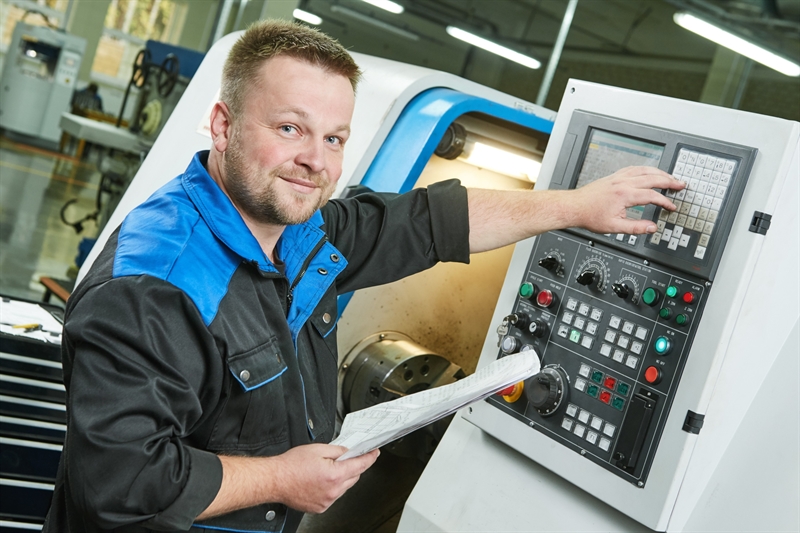 Image of happy CNC Setter worker